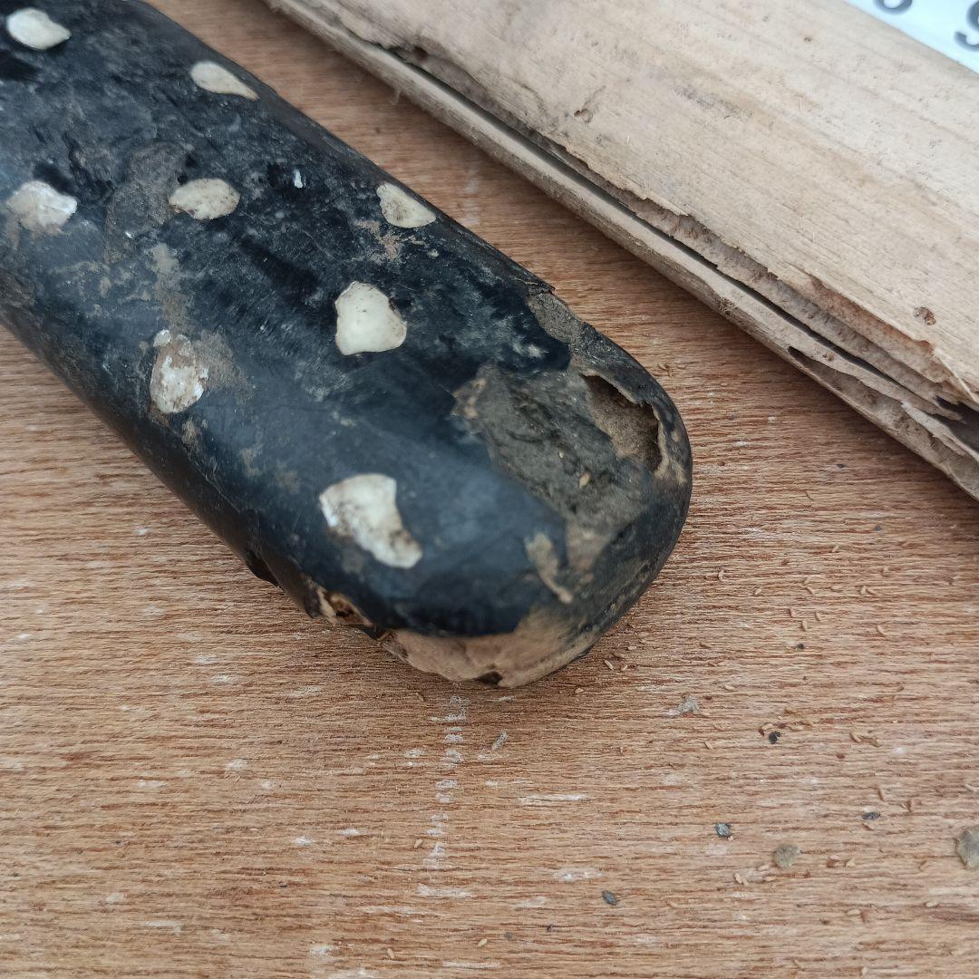 4072)刀の鞘　他部品　まとめて　鮫皮？