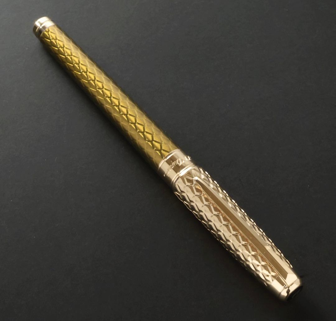 3691◆デュポン◆万年筆◆定価179,300円◆ドラゴン～ギヨシェ彫刻ゴールド