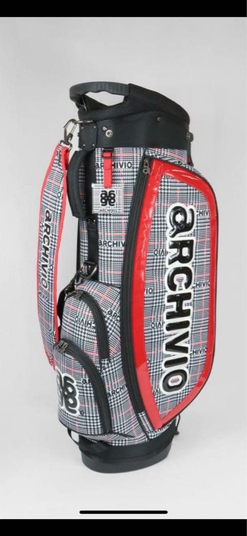 ARCHIVIO グレンチェック柄キャディバッグ