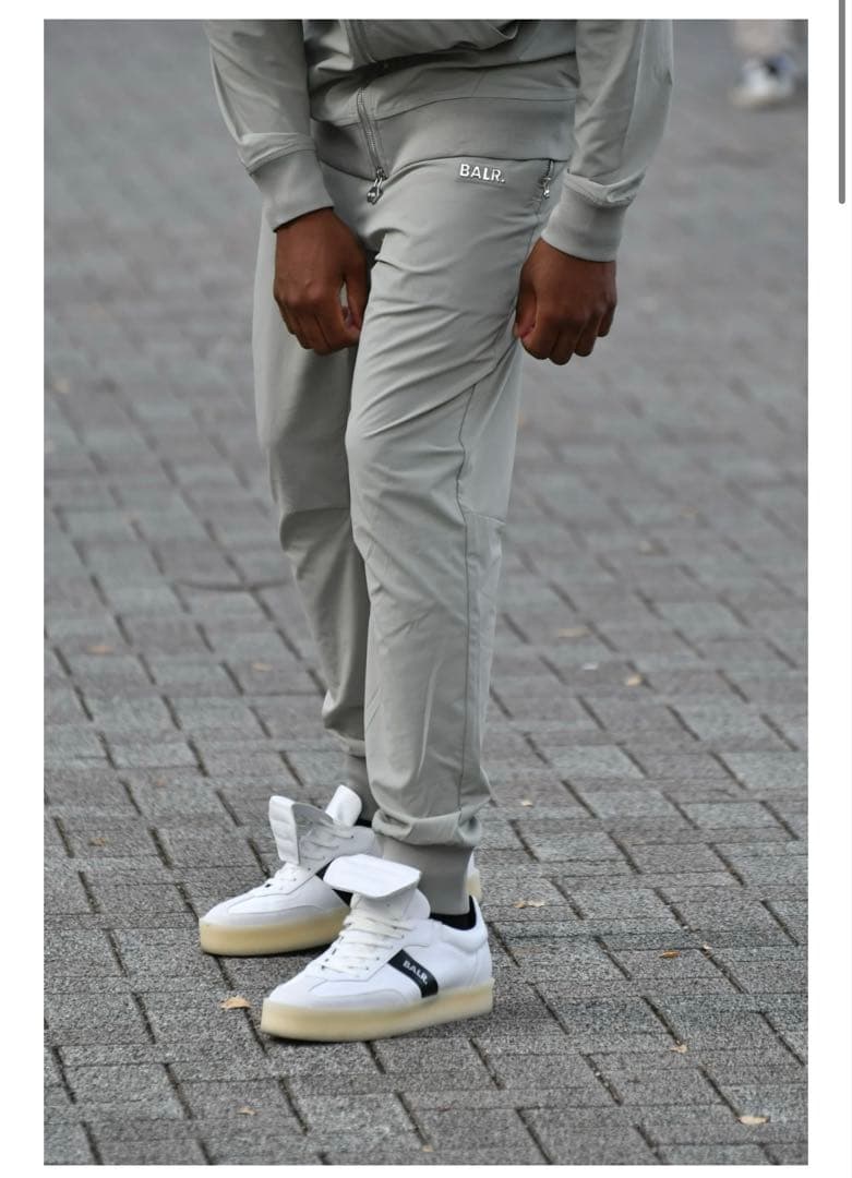 BALR. ストレッチナイロンパンツ　XXS DOVE GREY タグ付新品