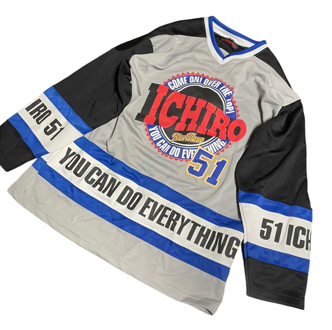 ☆希少☆NISSAN イチロー オリックス ゲームシャツ ロング スリーブシャツ