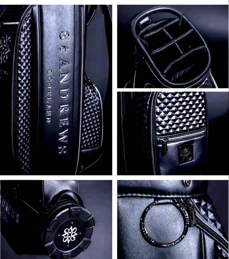 【新品、未使用】St Andrews ゴルフバッグ ブラック　定価85,400円