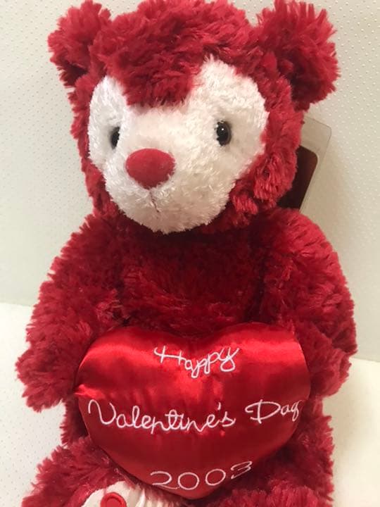 希少★海外2003バレンタイン限定☆赤ダッフィーディズニーベア