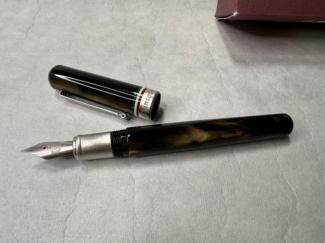 新品未使用 オロビアンコ デルタ コラボ万年筆 コンパーニョ ダークグリーン