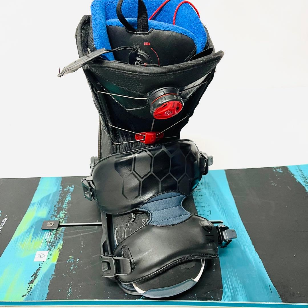 美品　バートン　スノーボード　セット　フロウ　サロモン　スノボ　BOAブーツ