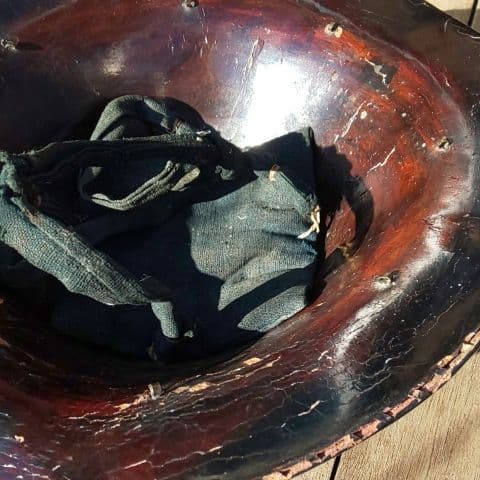 当時物 本物 陣笠 ラストサムライ 木製 幕末 戊辰戦争 江戸時代 送料込み