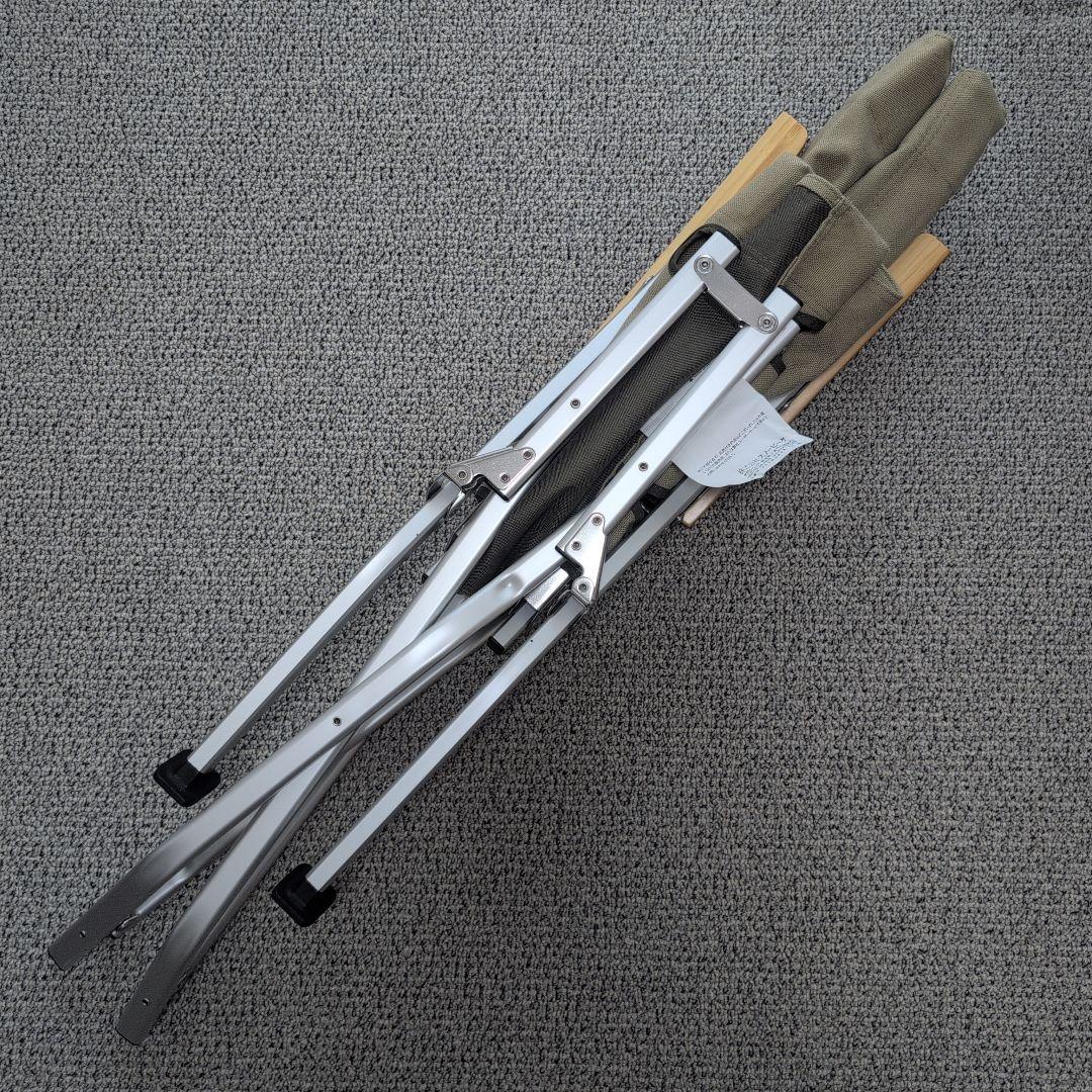 【状態良好】 peak 折りたたみローチェア30 カーキLV-091KH