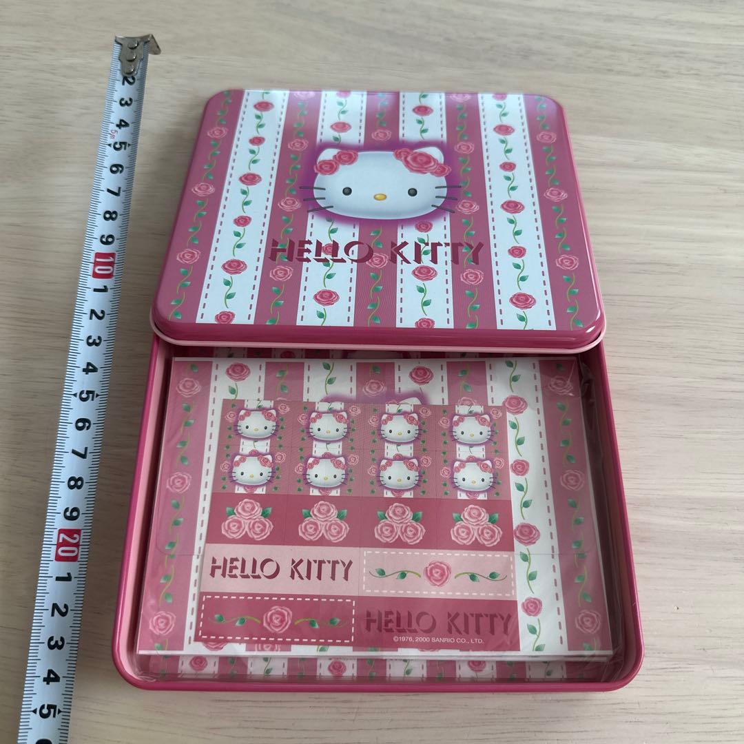 サンリオ　キティ　レターセット　缶　ケース　2000年　平成レトロ