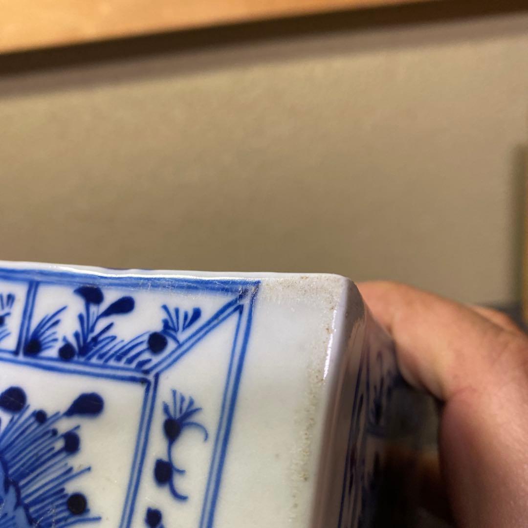 中国古玩　華図水滴形硯　【桐箱付】