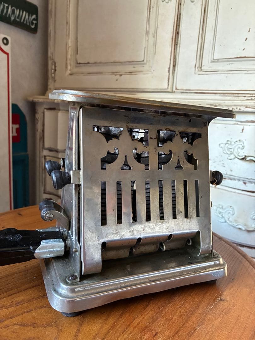 アンティーク　トースター　美しい　メタル　トースター　アメリカ　1920年代