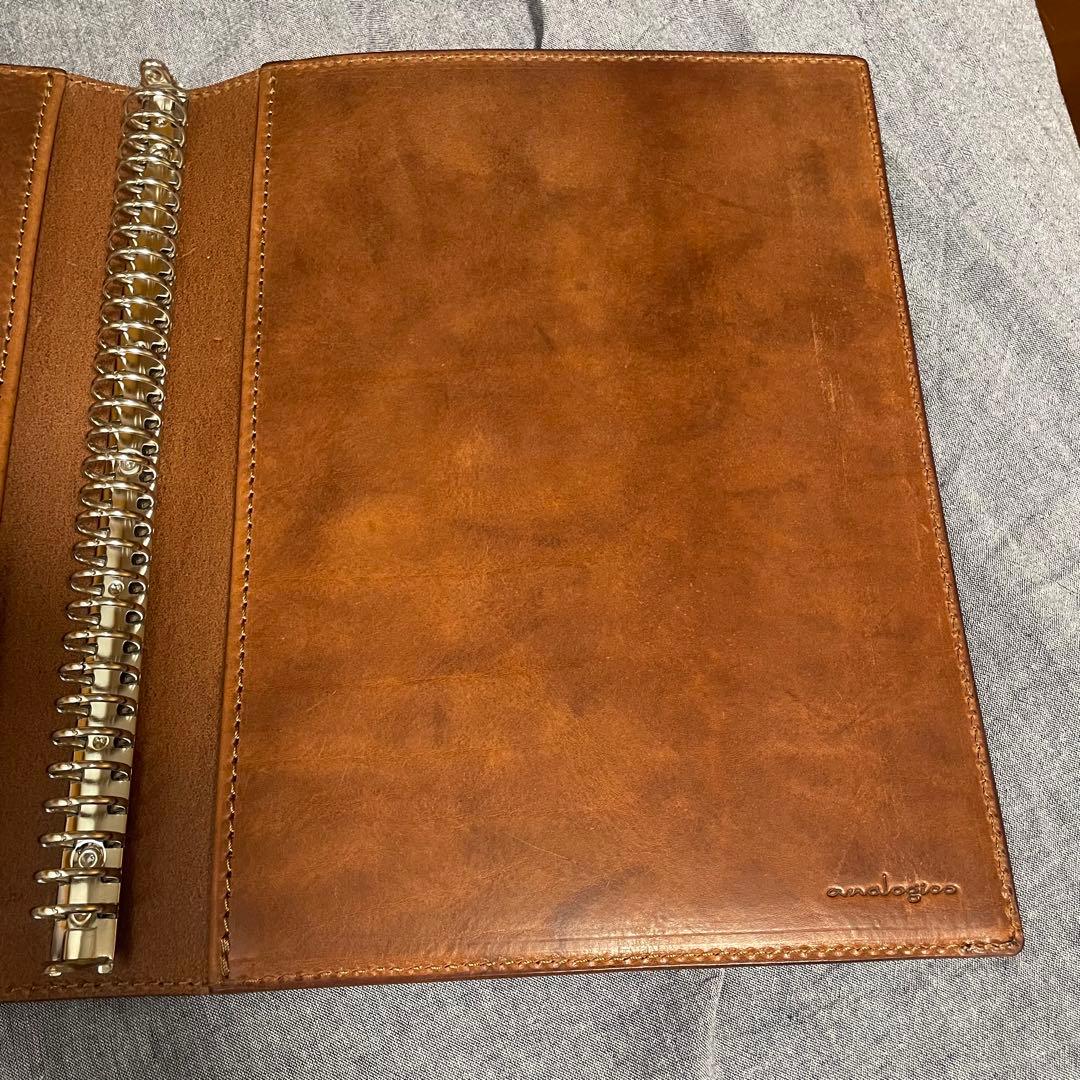 【新品】　ルーズリーフ a4 本革