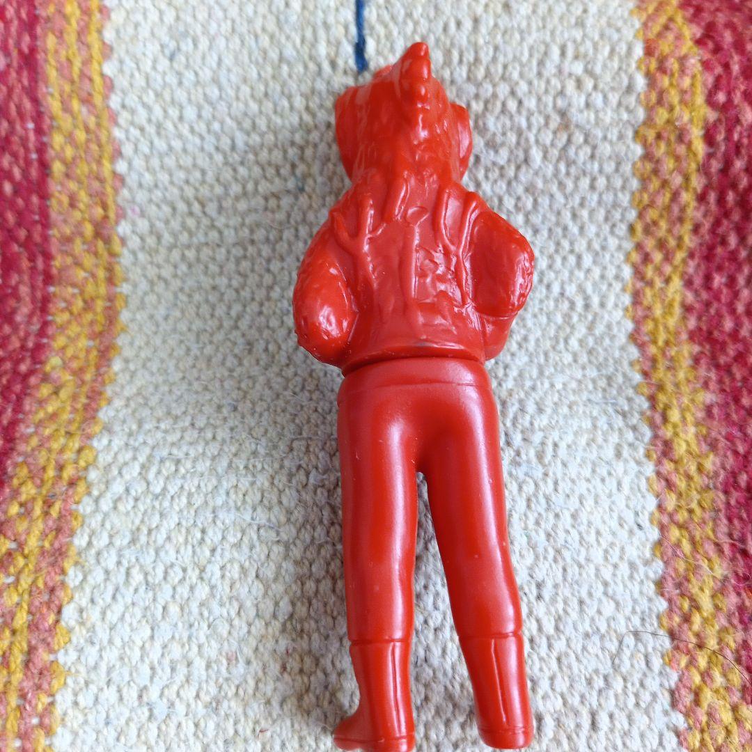 き*ん様 ★旧バンダイ★仮面ライダー★ソフビ人形★ミニ★人喰い　サラセニアン★赤