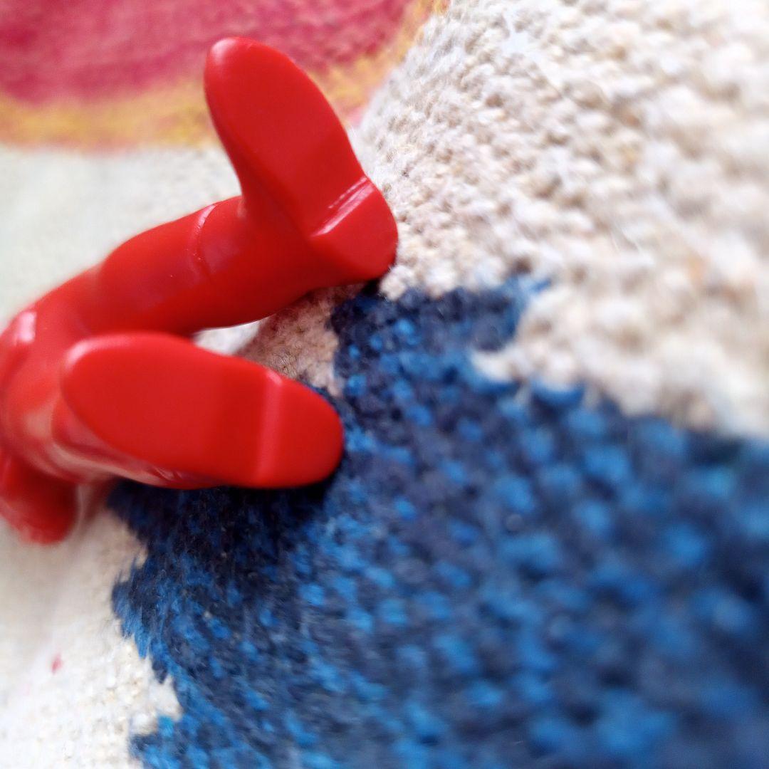 き*ん様 ★旧バンダイ★仮面ライダー★ソフビ人形★ミニ★人喰い　サラセニアン★赤