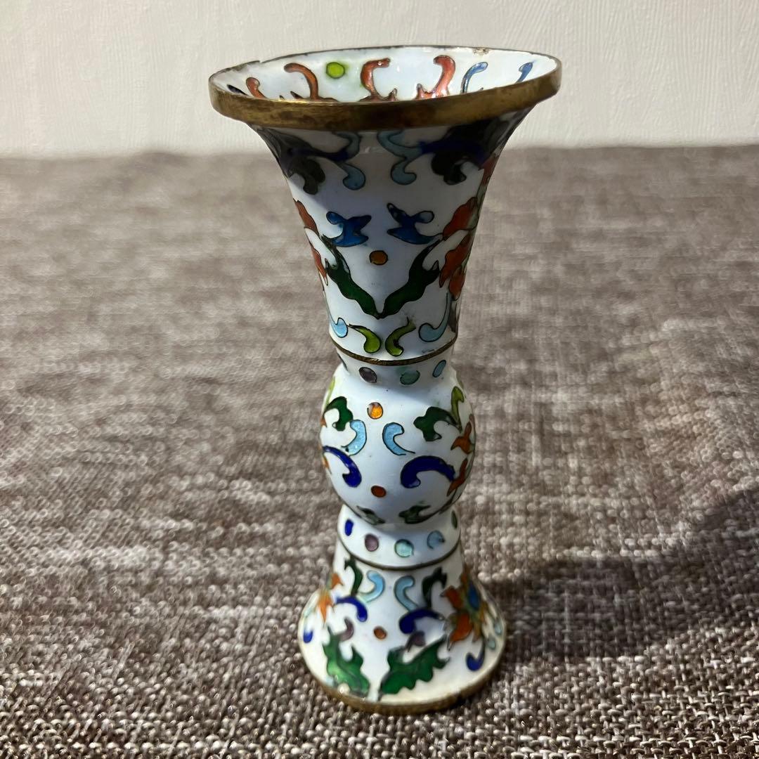 七宝焼　琺瑯　尊式　古藝斎蔵　奈良　蔵出し　骨董　古玩　有線七宝　古七宝　貴重