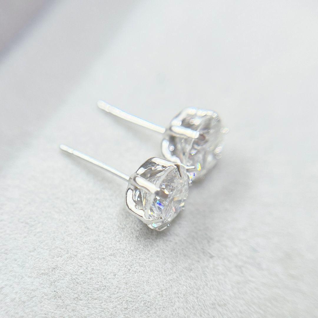 Tキラキラ ピアス 天然ダイヤ 計2.706ct  一粒 PT900 スタッド