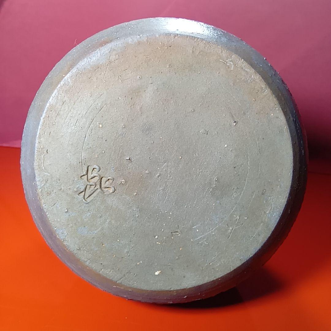 骨董品　安東利喜　花入　花器　花生　花瓶　備前壺　備前焼　希少