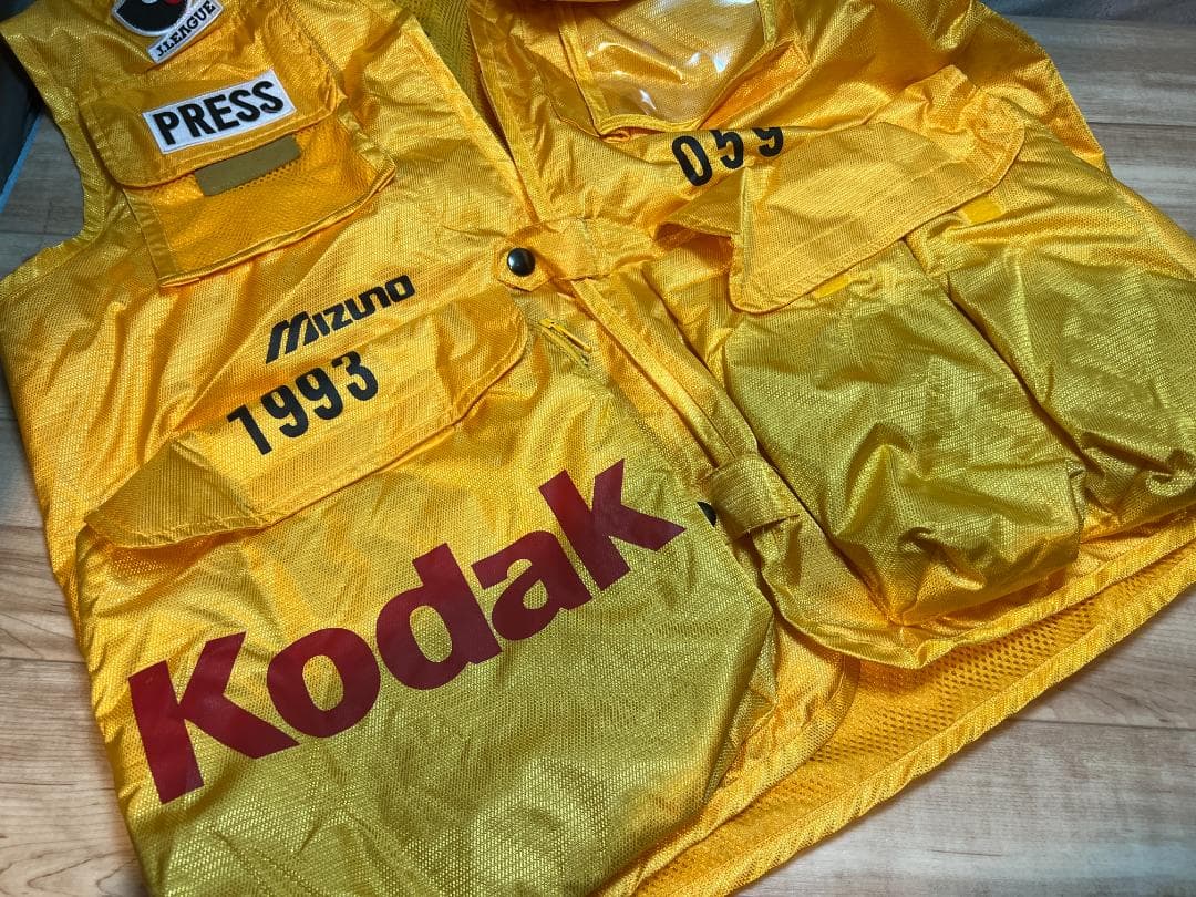 希少・珍品 Jリーグ プレス用ビブス 1993年 /Kodak・Mizuno