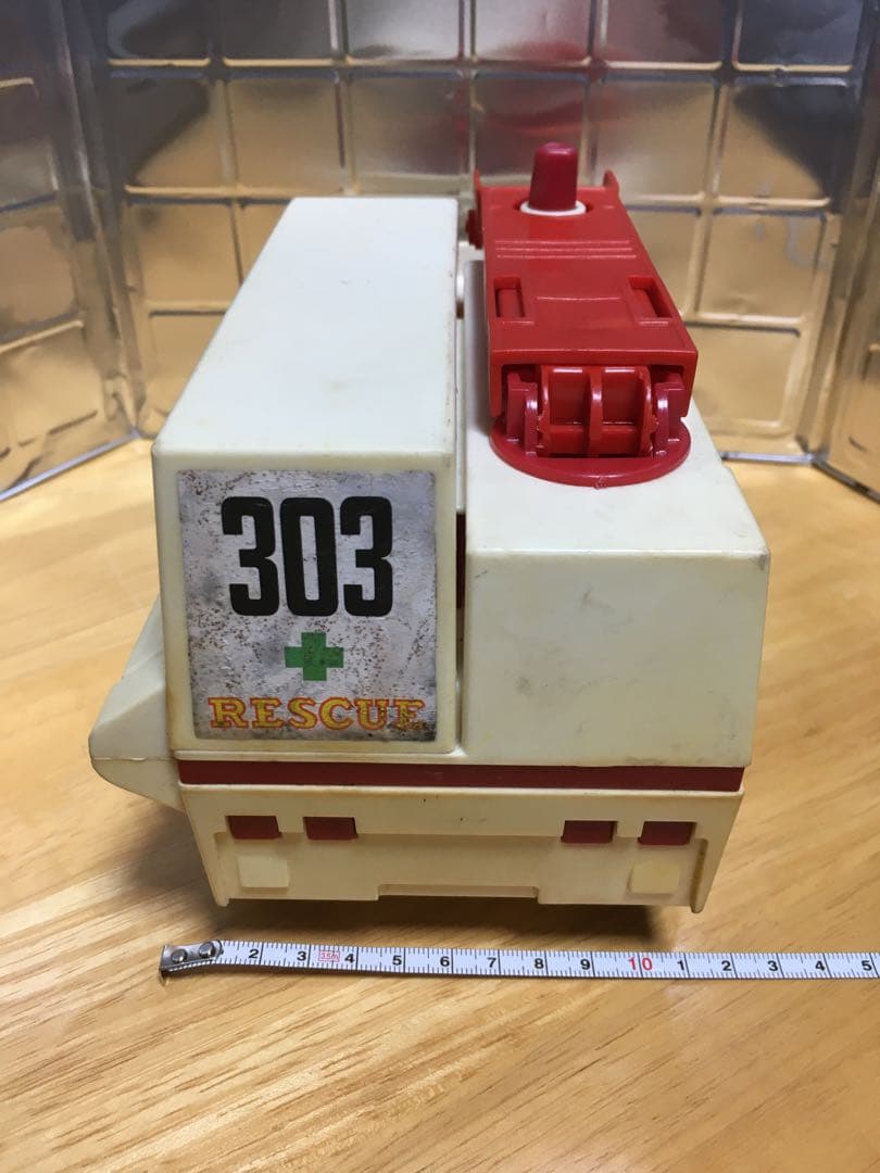 【希少品】Fisher-Price RESCUE 消防車 1974年製おもちゃ