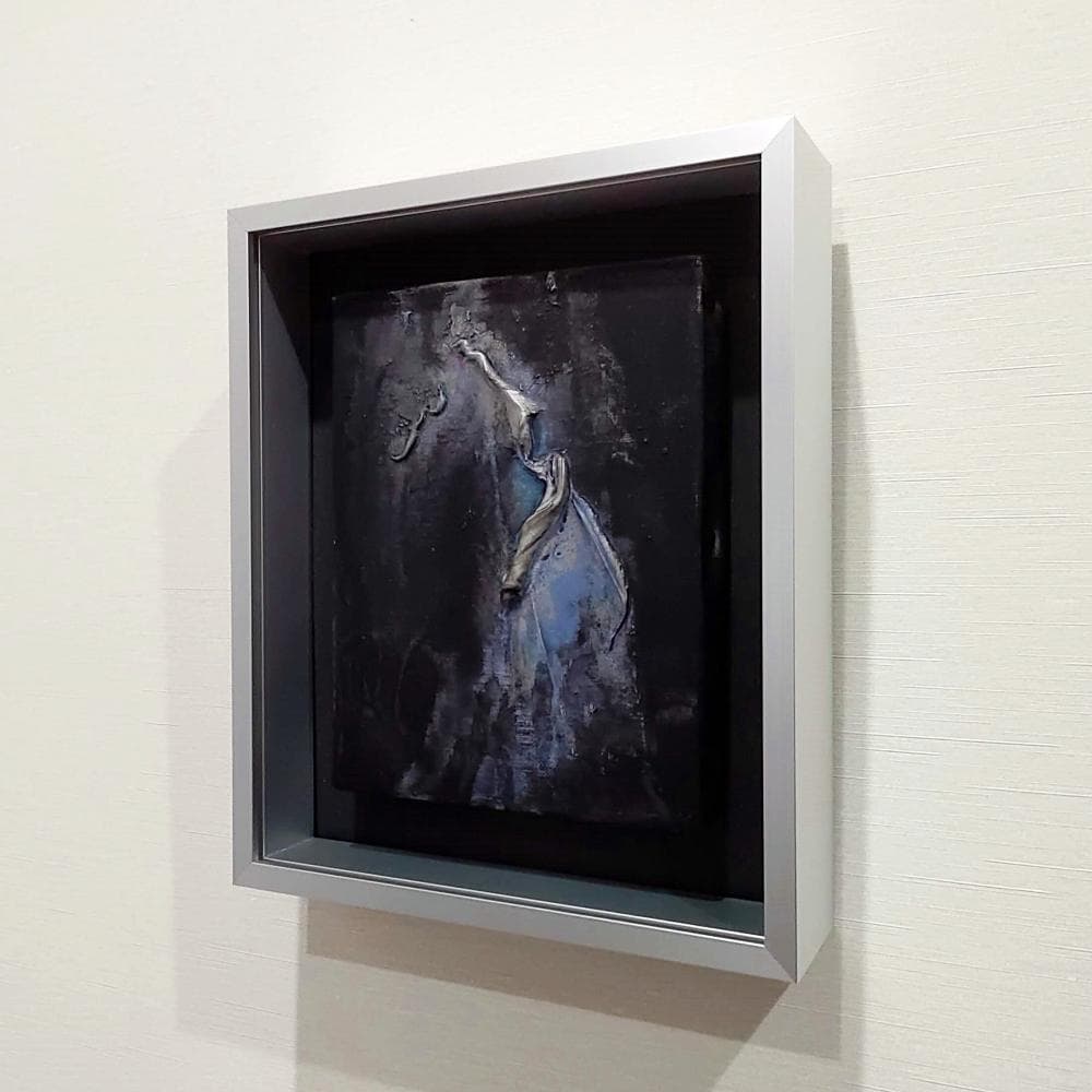 内野隆文　抽象画　F0号　絵画　キャンバス　アクリル　現代美術　額縁