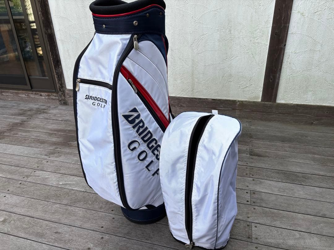 BRIDGESTONE GOLF キャディバッグ ホワイト/ネイビー