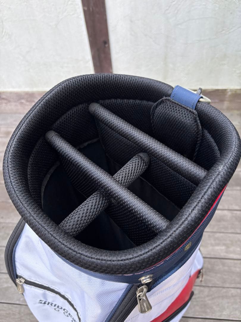 BRIDGESTONE GOLF キャディバッグ ホワイト/ネイビー