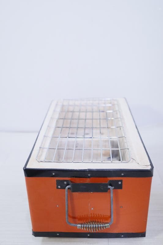 ◆マルマン工業　魚・肉・焼きコンロ◆純珪藻土岩　七輪　角型　切抜製