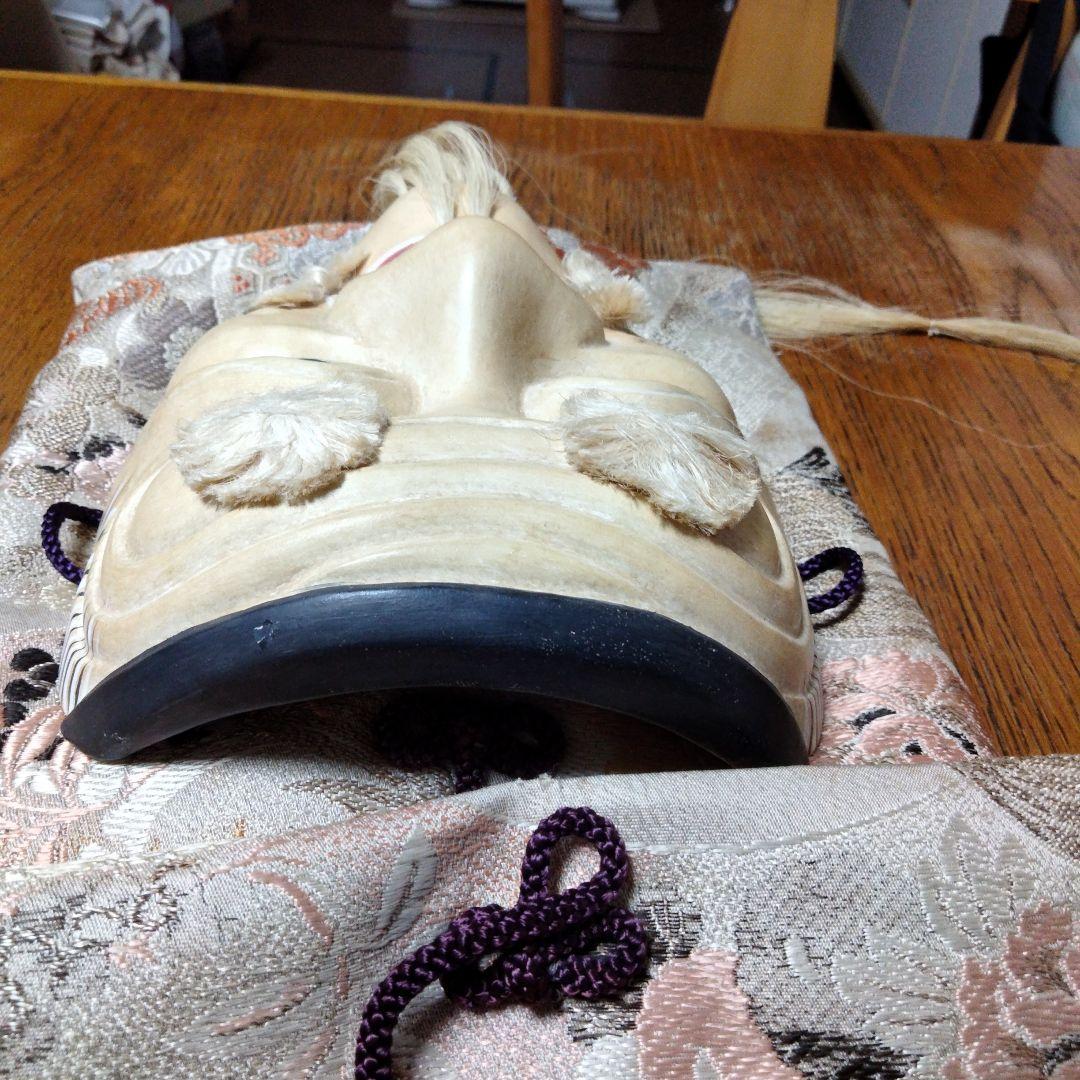 伝統的な能面 木製 翁