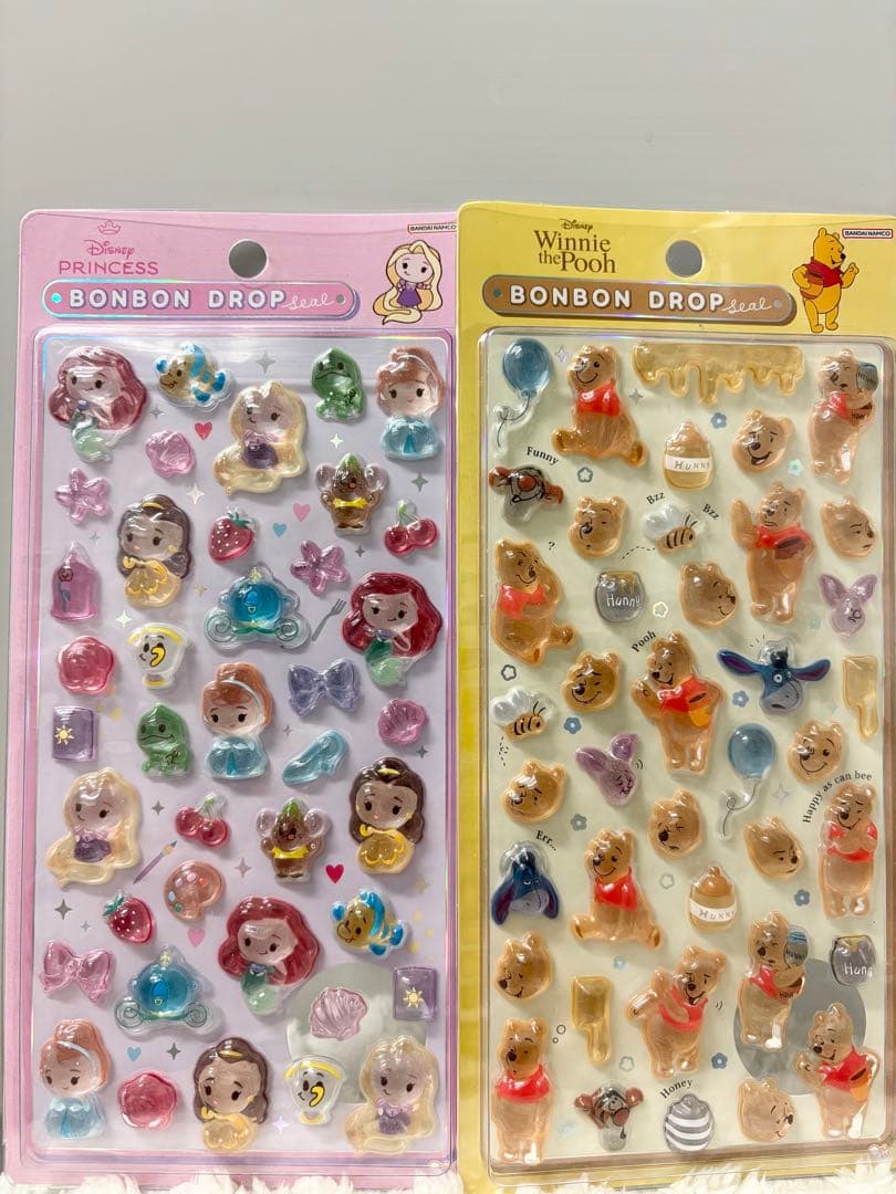 【正規品】ディズニー ボンボンドロップシール 3シートセット