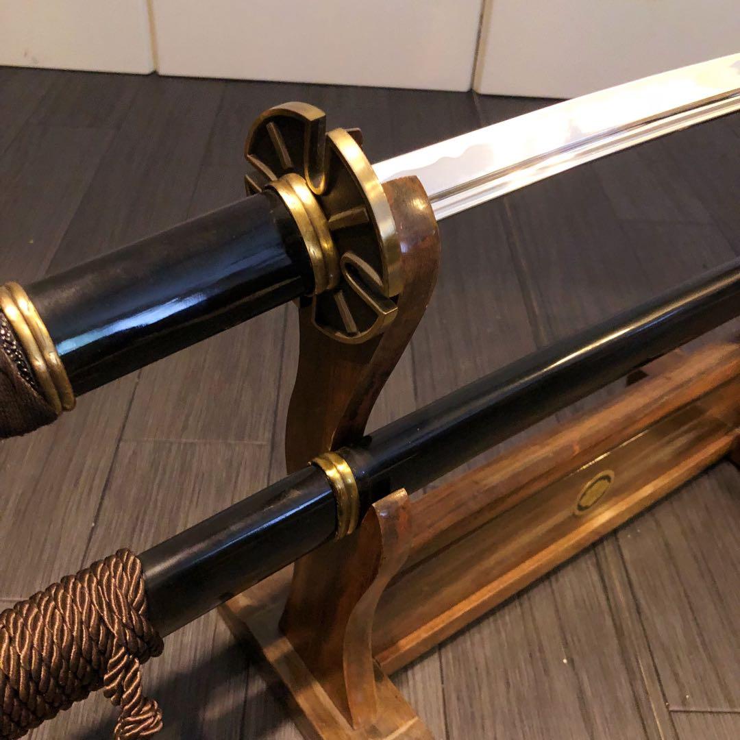 模造刀　刀　雪走　鬼徹　虎徹　黒漆拵え　ワンピース