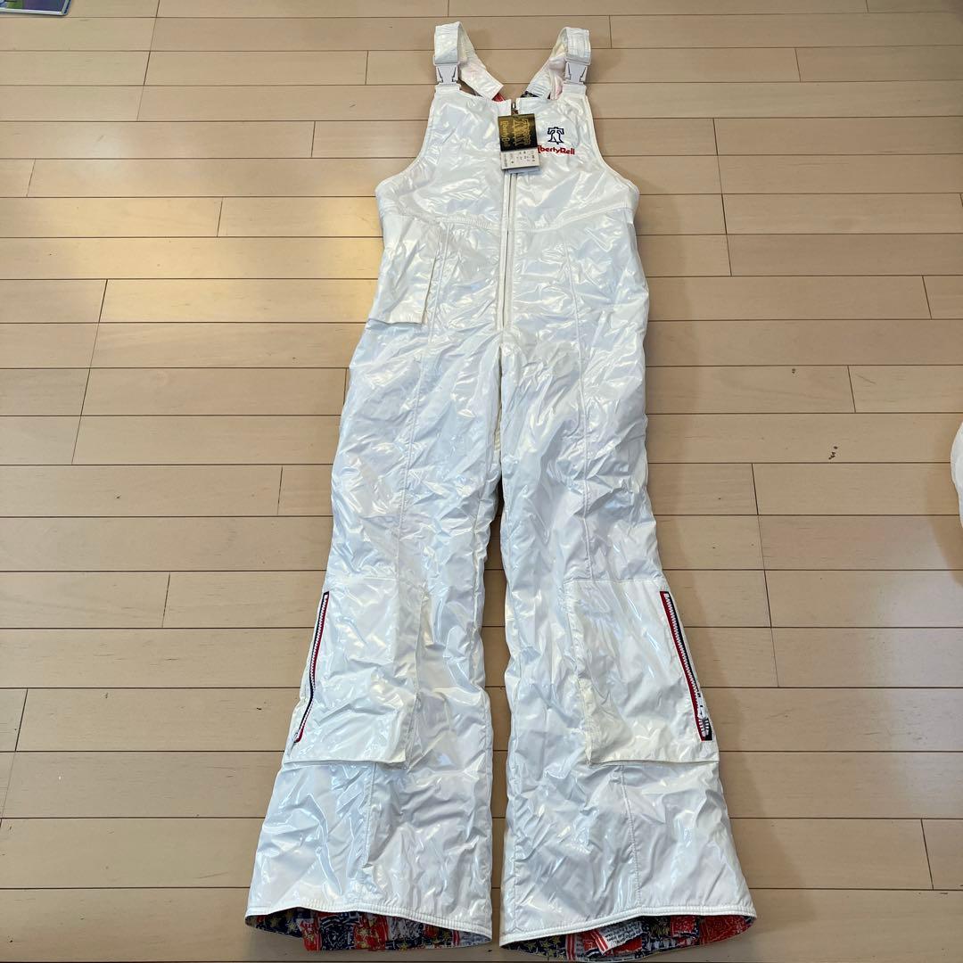 12.1 リバティーベル 新品未使用 スキーウェア エナメルパンツ ホワイト M