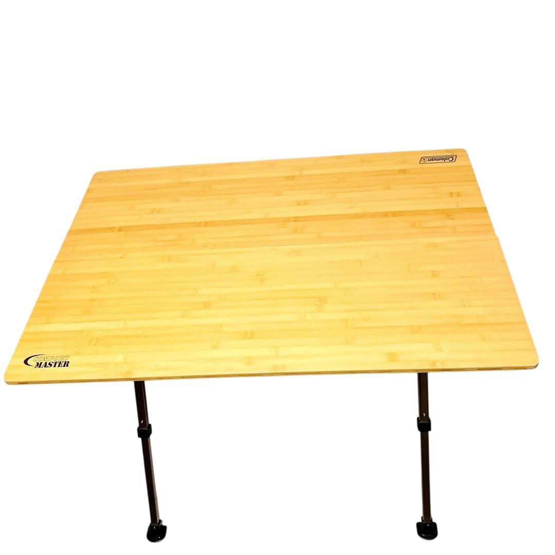 【極美品】Coleman バンブーラウンジ テーブル100 アウトドア用品