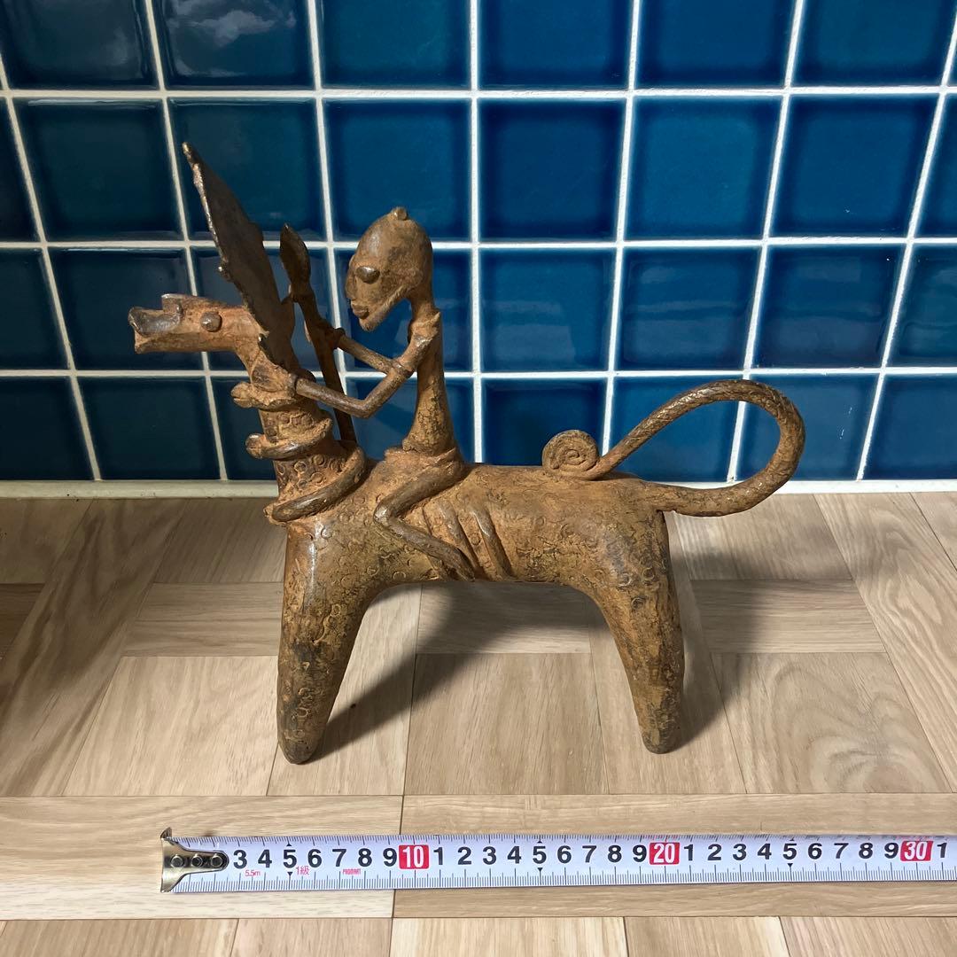 マリ共和国　ドゴン族金属製 オブジェ馬