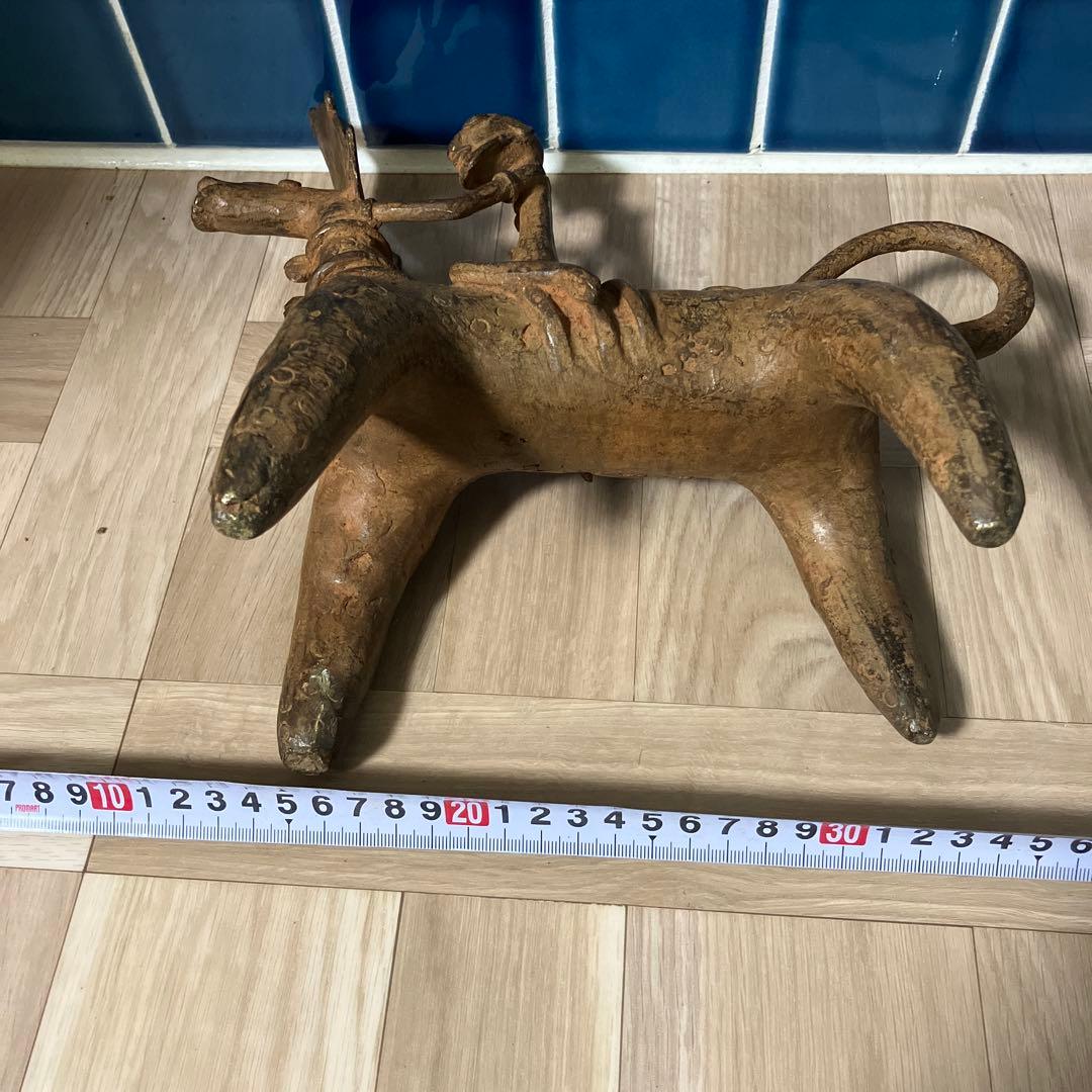 マリ共和国　ドゴン族金属製 オブジェ馬