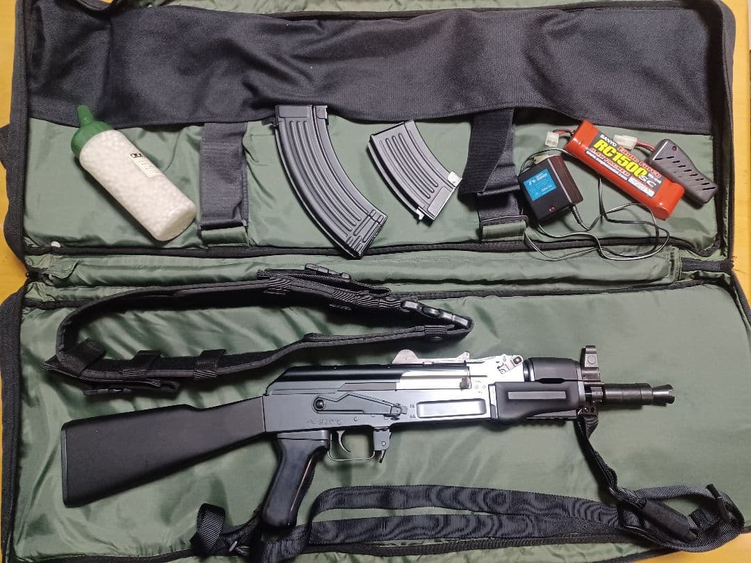 東京マルイak47 βスペツナズ マガジン バッテリー BB弾 ガンケース