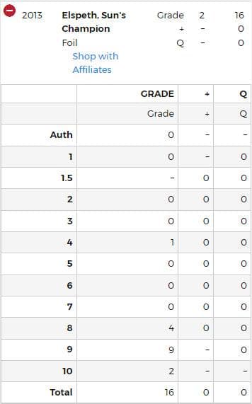 Foil (2013) 旧枠 太陽の勇者、エルズペス PSA9