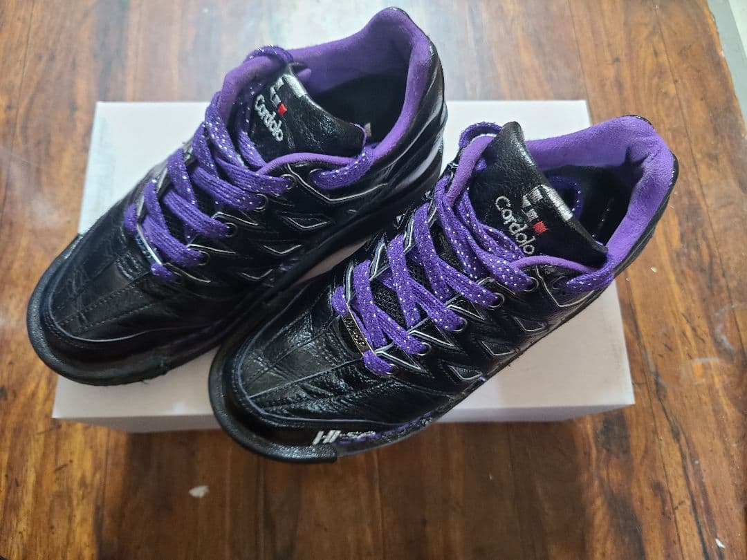 爽健美茶ハイスポーツ　コアドロEVO 23cm　黒/紫　美品