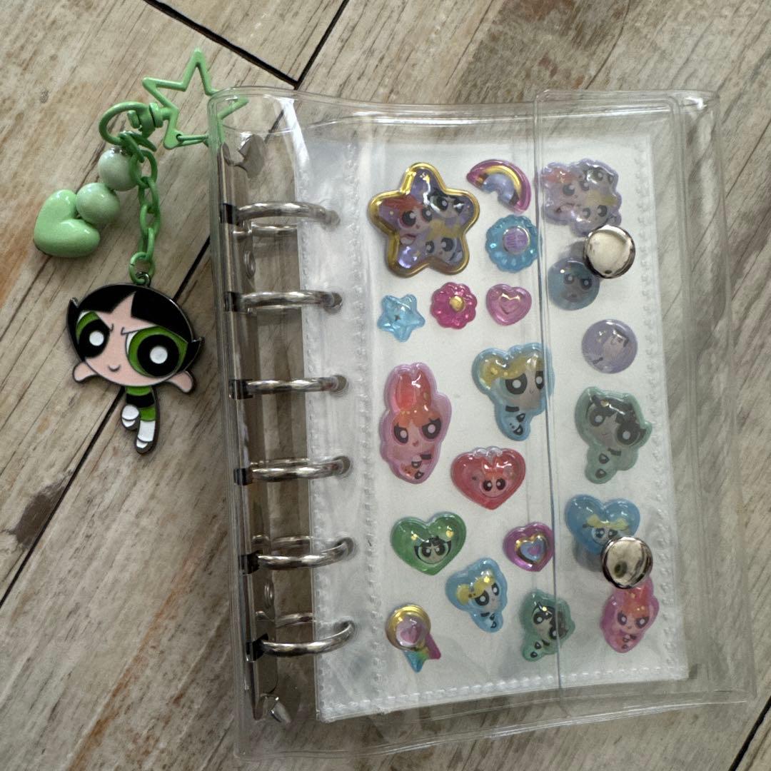 ☺️　シール帳　パワーパフガールズ　シールキーホルダー付き