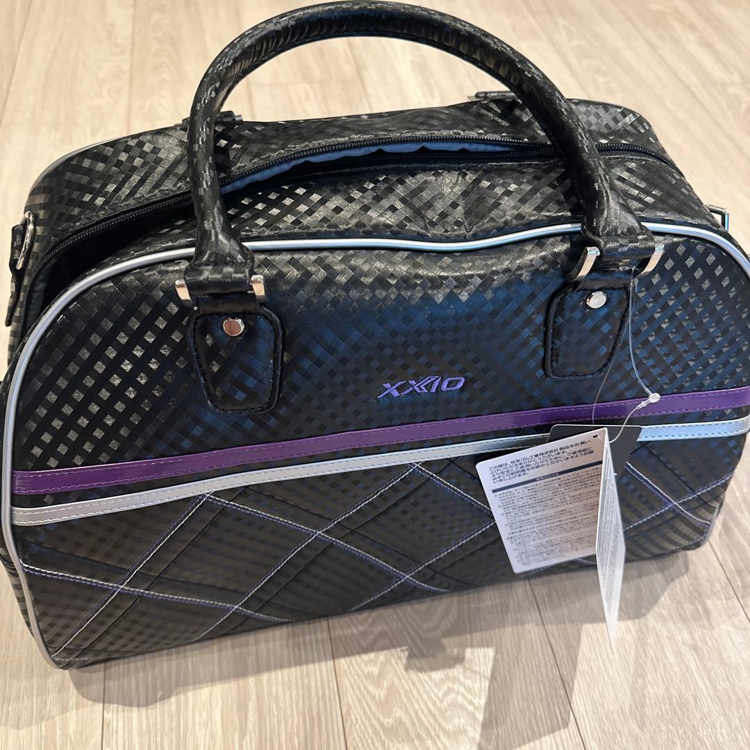 新品ゼクシオゴルフバッグ チェック柄 黒　定価14300円