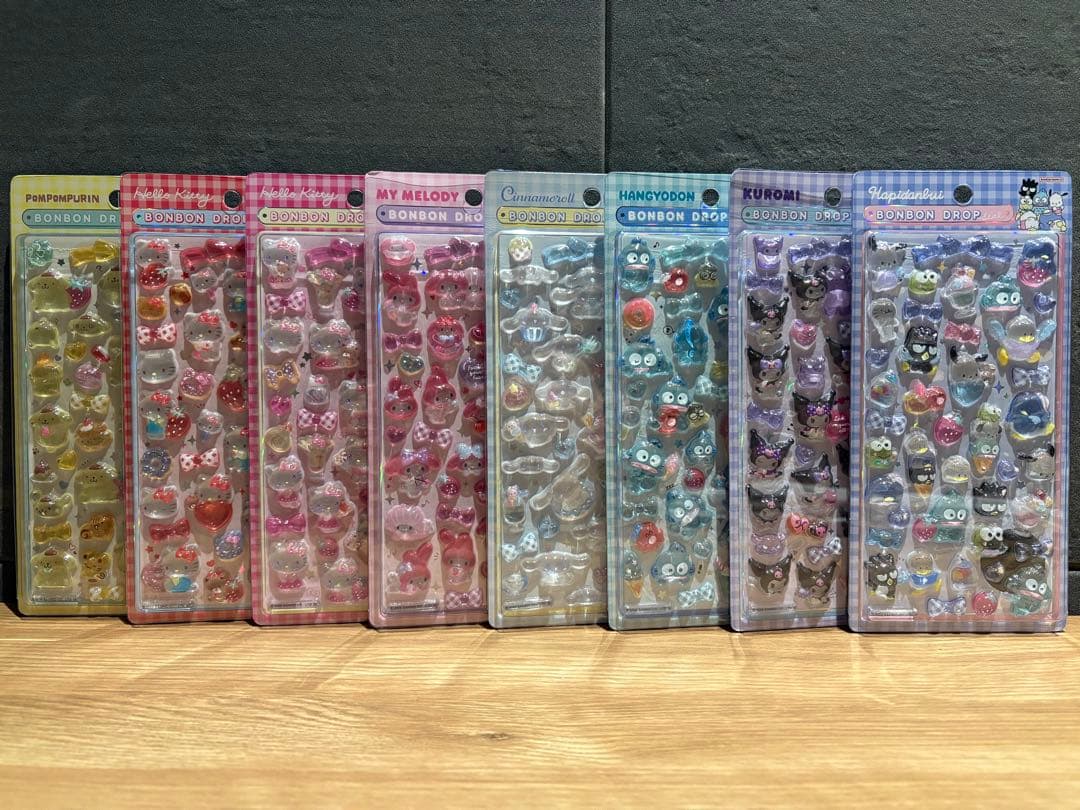 【正規品】ボンボンドロップシールサンリオ第2弾　コンプリート全8種