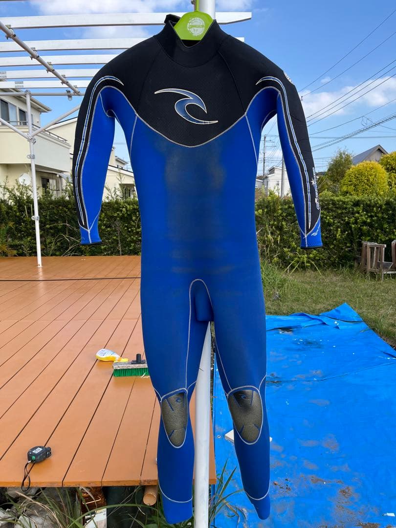 Rip Curl ジャージフルスーツ 青/黒