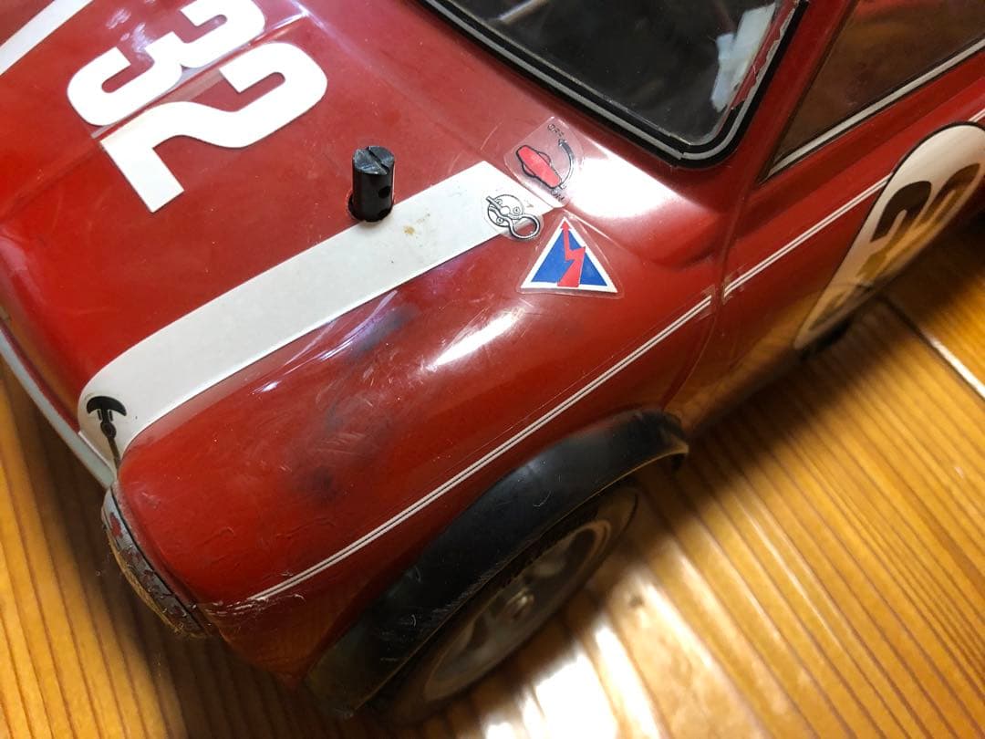 フタバ2PL-2.4Gプロポセット搭載、タミヤM05ミニクーパー赤