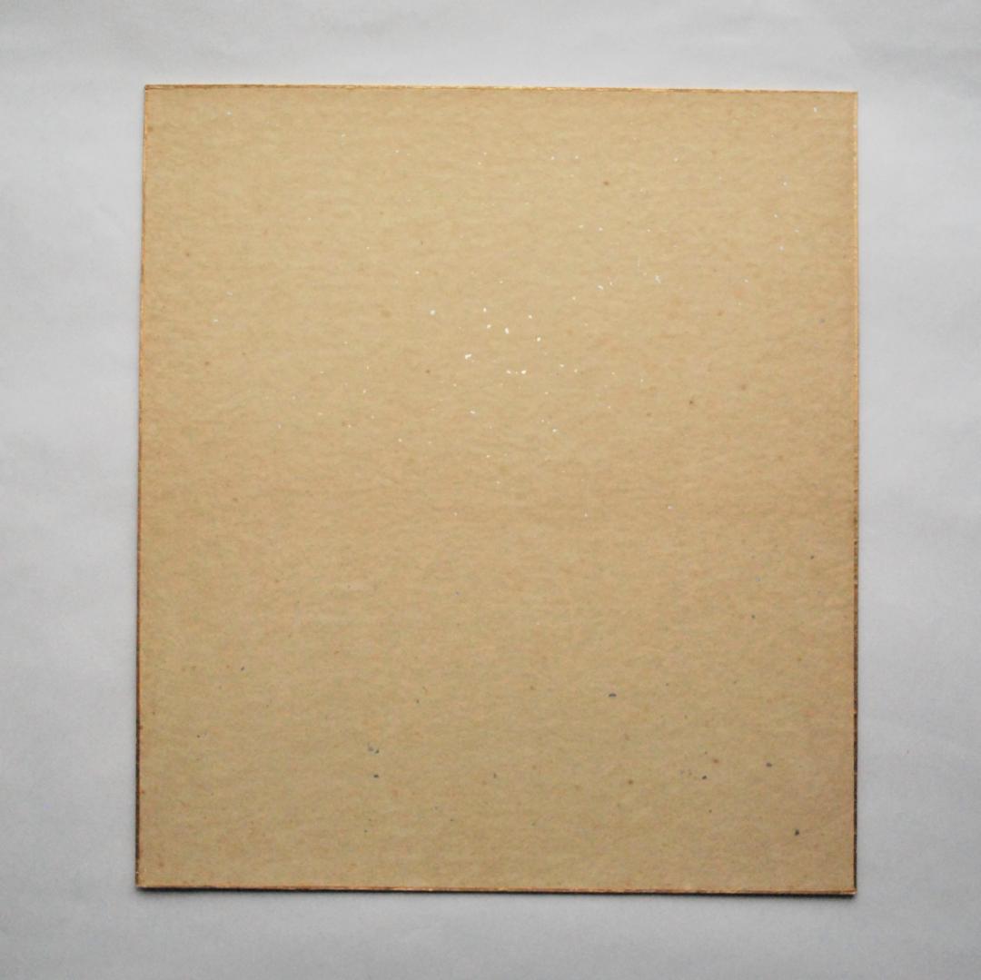 関南沖　肉筆　色紙　「初心不改」