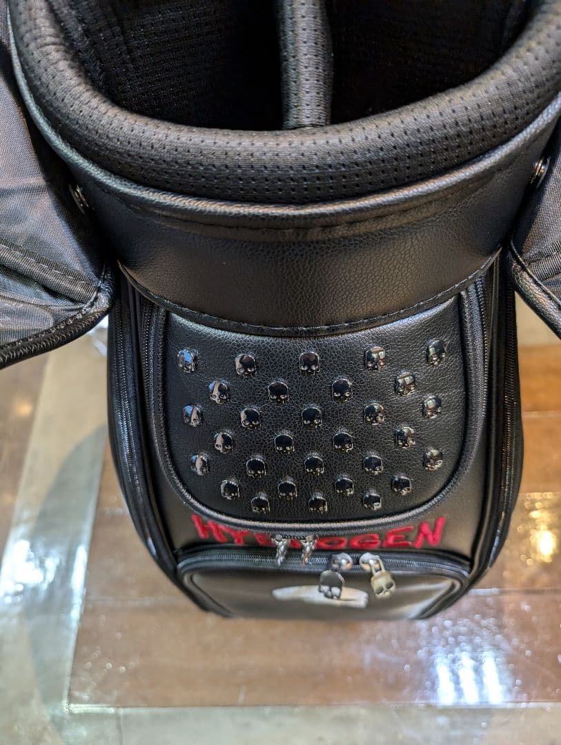 あ*様 HYDROGEN スカルデザイン キャディバッグ