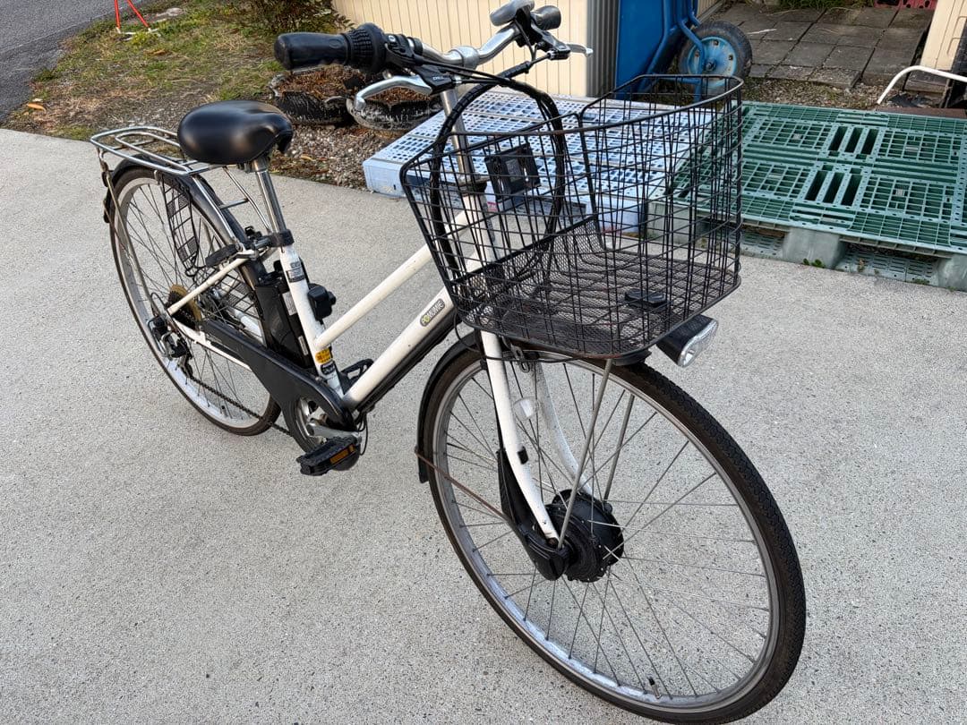 電動アシスト自転車 シティタイプ ホワイト