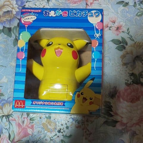 マクドナルドオリジナルお絵かきピカチュウ鼻を触ると鳴くようちゅうちゅう