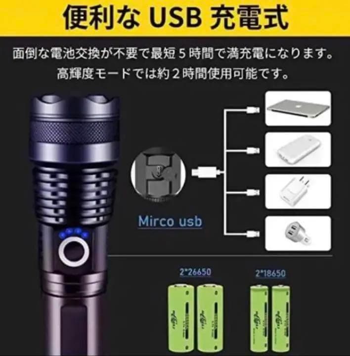 ❤世界の軍隊・特殊部隊・SP・警察機関でも使用♪❤照射距離800m❣懐中電灯