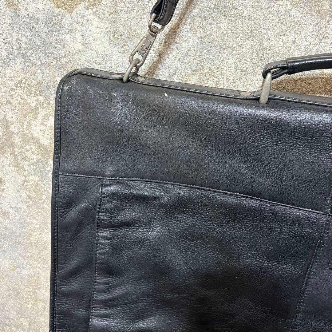 Le Donne Leatherレザー ガーメントバッグ スーツ 収納 旅行