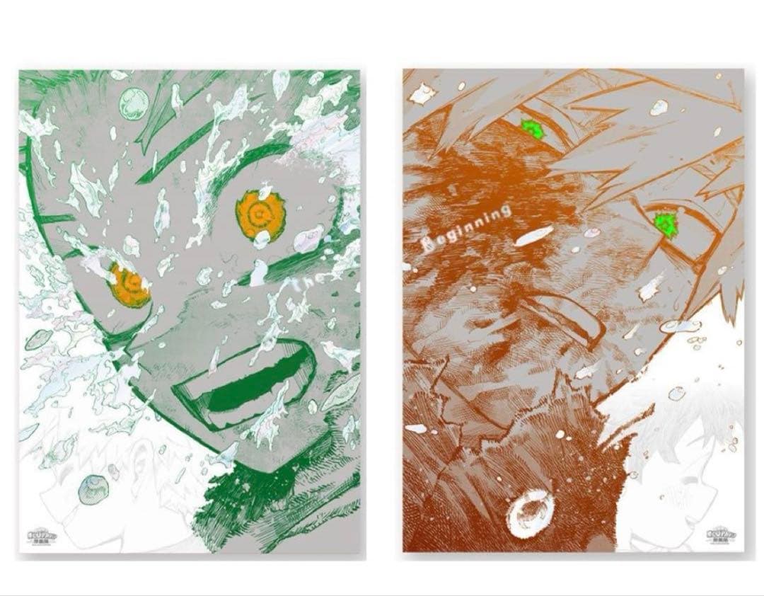 い*は様 僕のヒーローアカデミア 原画展 A2アートポスター　The Begin