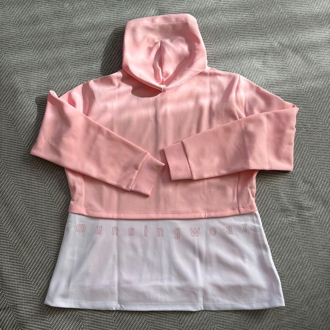 新品 munsingwear 吸汗ストレッチフルジップフレアパーカー