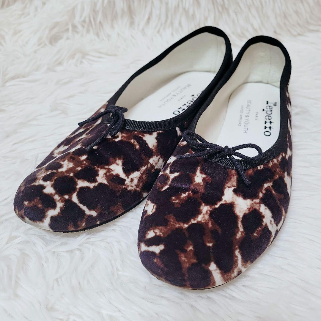 完売別注✨レペット ユナイテッドアローズ レオパード バレエシューズ 36